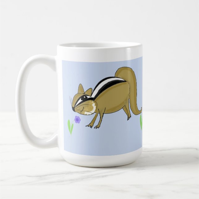 Chipmunks mit Blume Tasse (Links)