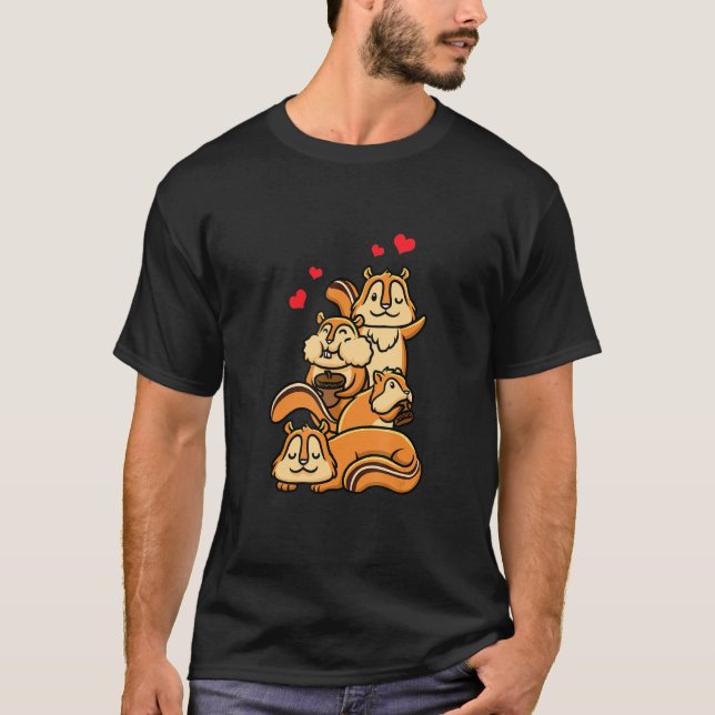 Chipmunks Rodents T-Shirt (Vorderseite)