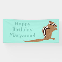 Chipmunks Themed Birthday Party Custom Banner