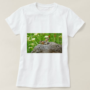Chipmunks und Wildblumen T-Shirt