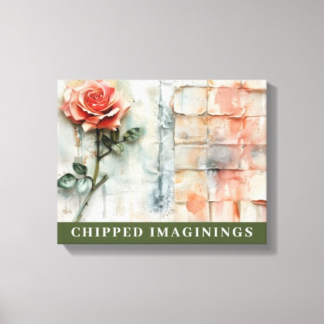 CHIPPED IMAGININGS Stretched Canvas Print Leinwanddruck (Vorderseite)