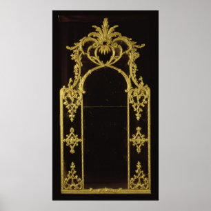 Chippendale-Spiegel, c.1750 Poster