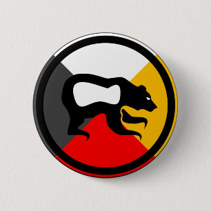 Chippewa Dodem Makwa Button