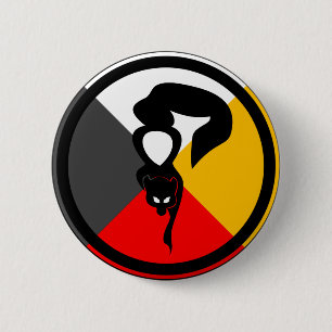 Chippewa Dodem Waabizheshi Button
