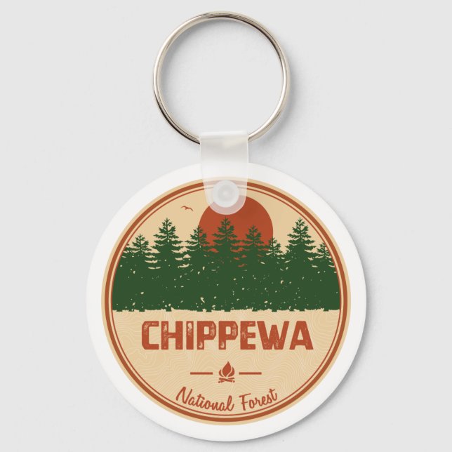 Chippewa-Nationalwald Schlüsselanhänger (Vorderseite)
