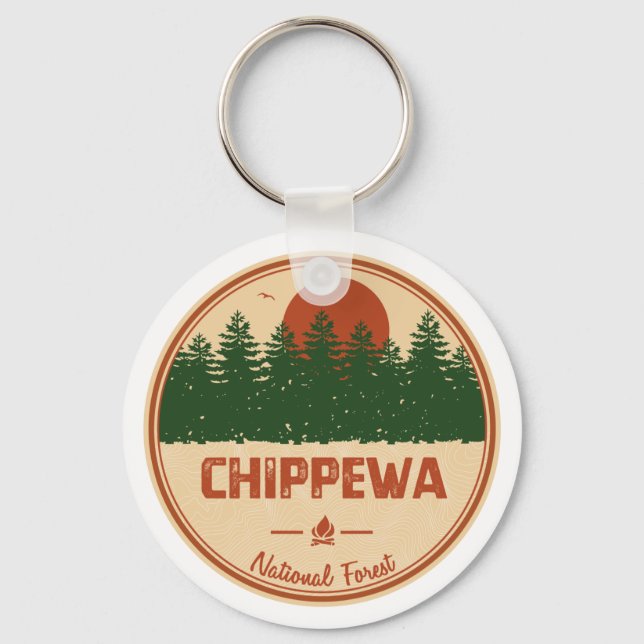Chippewa-Nationalwald Schlüsselanhänger (Vorderseite)