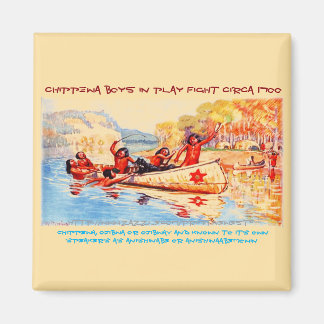 "Chippewa/Ojibwe Jungen - circa 1700" Magnet