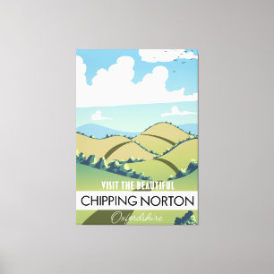 Chipping Norton Oxfordshire Wood Wall Art Leinwanddruck