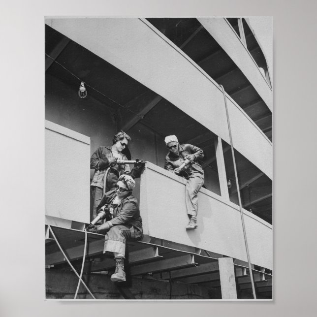 Chipping Slag Off a Ship Poster (Vorne)