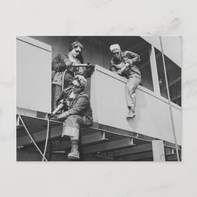 Chipping Slag Off a Ship Postkarte (Vorderseite)