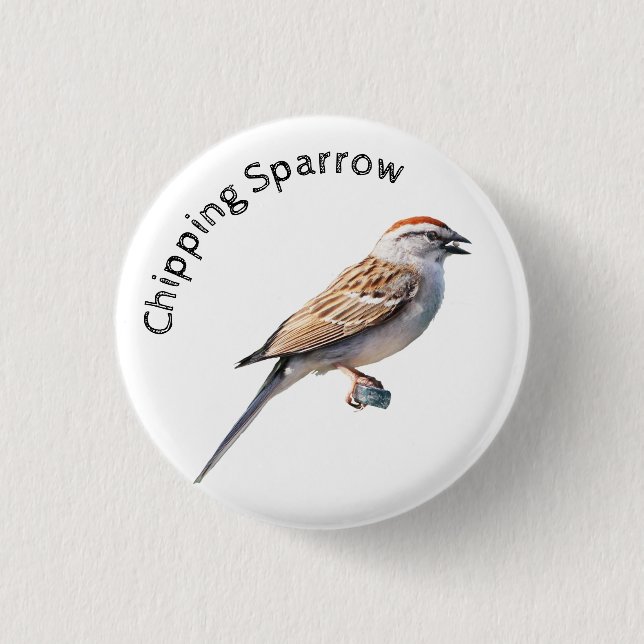 Chipping Sparrow Button (Vorderseite)