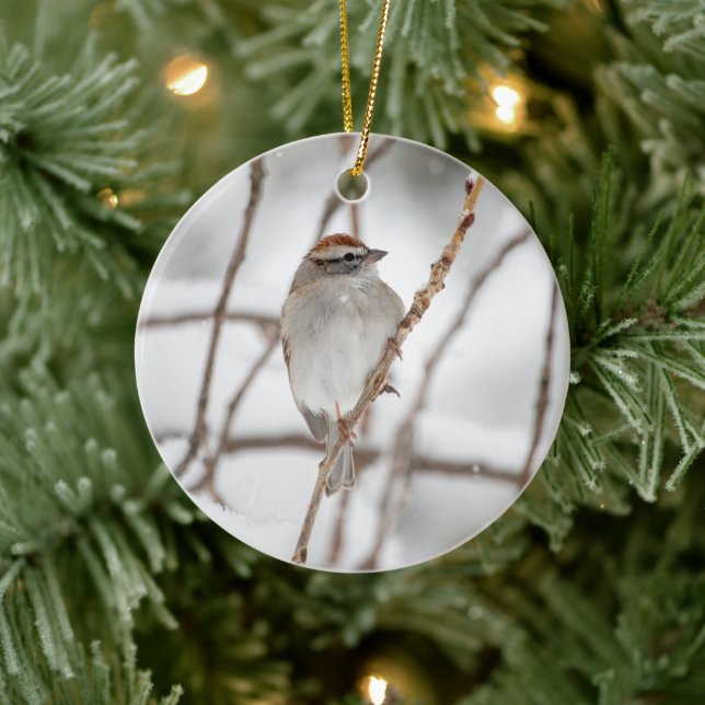 Chipping Sparrow | KERAMIK Ornament (Baum)