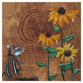 Chippy in Yellow Daisies Stoff
