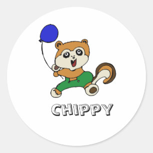 Chippy-Kopie Runder Aufkleber