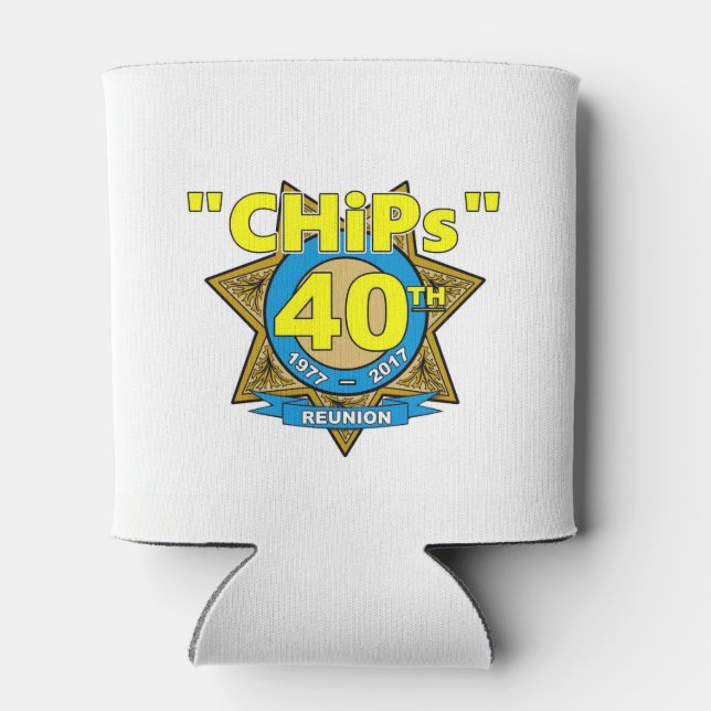 CHiPs 40th Anniversary cupholder Dosenkühler (Rückseite)