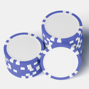 Chips aus zusammengesetztem Poker, blau gestrichel