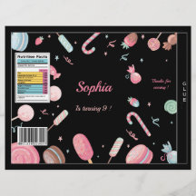 Chips Beutel Candyland Wrapper Gastgeschenk Bag