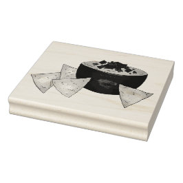 Chips Chili Con Queso Blanco Nachos Käsedip Gummistempel