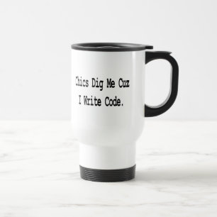 Chips graben mir cute schreiben Code Reisebecher