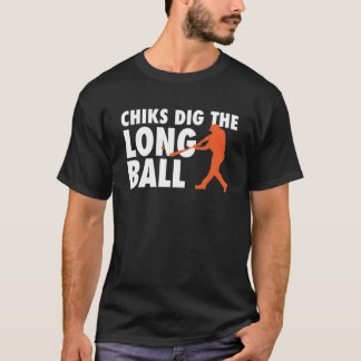 Chips haben den Long Ball - Baseball Player T-Shirt