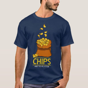 Chips Lebensmittel Lover Geschenk T-Shirt