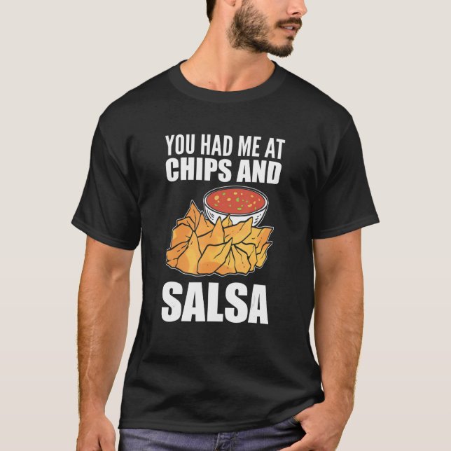 Chips & Salsa Feinschmecker T-Shirt (Vorderseite)