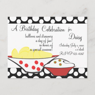 Chips und Dips Einladung