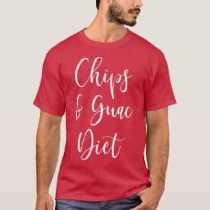 Chips und Guac Diät Funny Avocado Guacamole T-Shirt