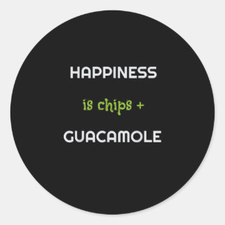 Chips und Guac I Funny Tortillas & Fajitas Taco Runder Aufkleber