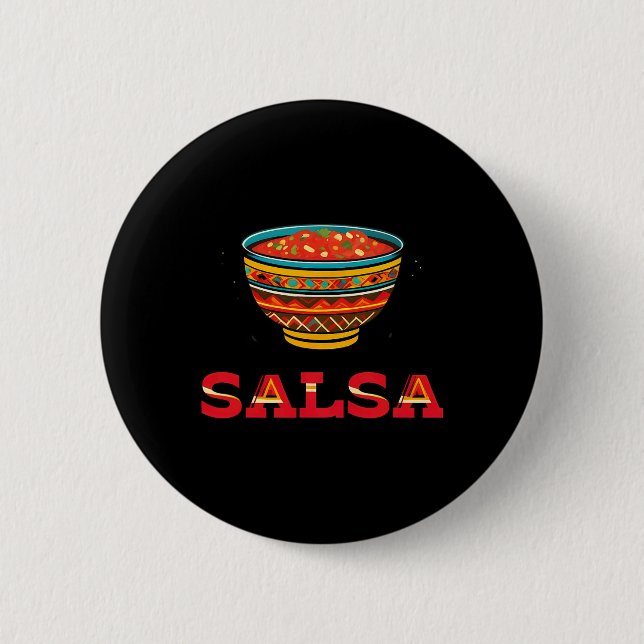 Chips und Salsa-Matchköpfe Button (Vorderseite)