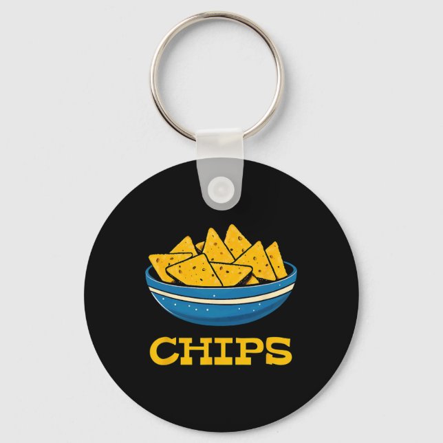 Chips und Salsa-Matchköpfe Schlüsselanhänger (Vorderseite)