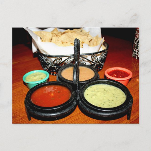 Chips und Salsa Postkarte (Vorderseite)