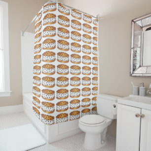 Chipwich Chocolate Chip Cookie Ice Creme Sandwich Duschvorhang