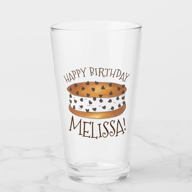 Chipwich Chocolate Chip Cookie Ice Creme Sandwich Glas (Vorderseite)