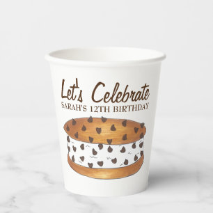 Chipwich Chocolate Chip Cookie Ice Creme Sandwich Pappbecher