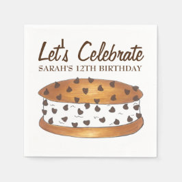 Chipwich Chocolate Chip Cookie Ice Creme Sandwich Serviette