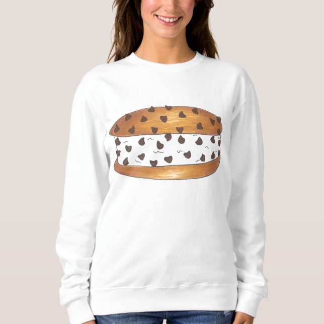 Chipwich Chocolate Chip Cookie Ice Creme Sandwich Sweatshirt (Vorderseite)