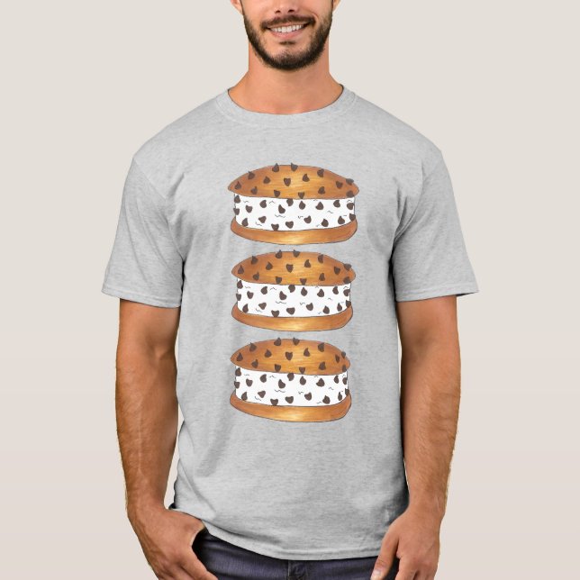 Chipwich Chocolate Chip Cookie Ice Creme Sandwich T-Shirt (Vorderseite)