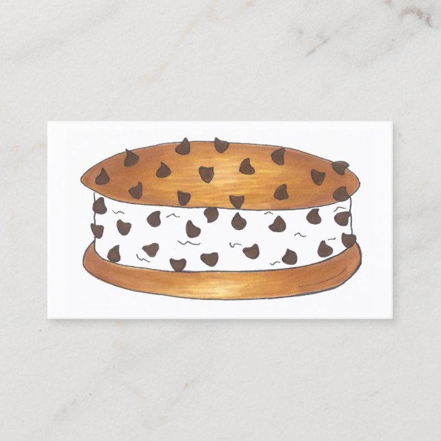 Chipwich Chocolate Chip Cookie Ice Creme Sandwich Visitenkarte (Vorderseite)