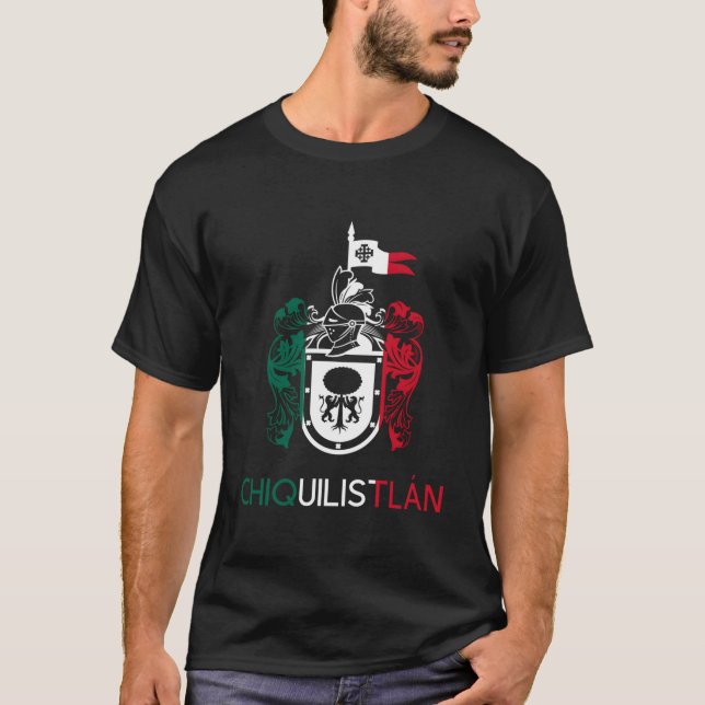 Chiquilistlan Jalisco Estado De Mexico Escudo Eagl T-Shirt (Vorderseite)