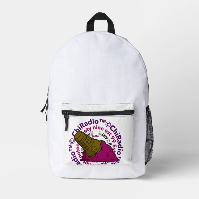 ChiRadio LLC Logo-Backpack Bedruckter Rucksack (Vorderseite)