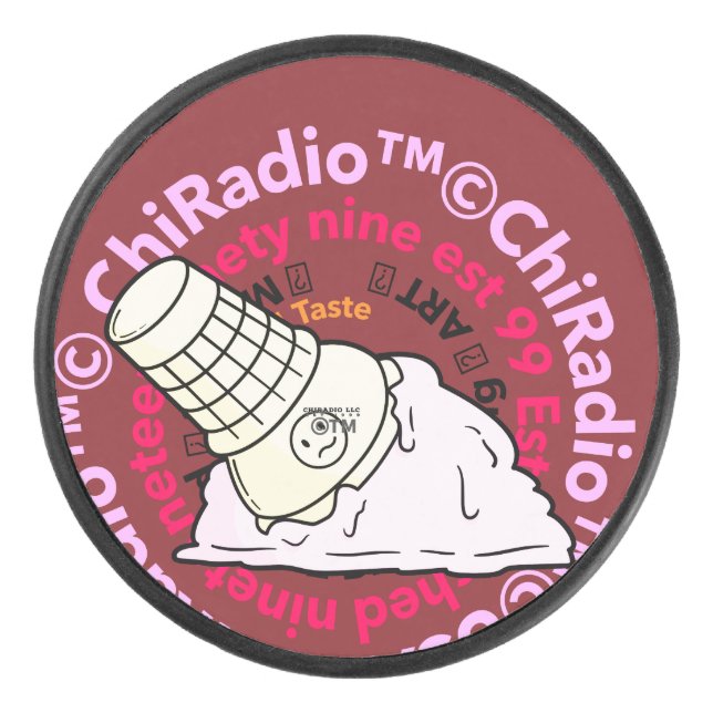 ChiRadioLLC ™ IceCream Eishockey Puck (Vorderseite)