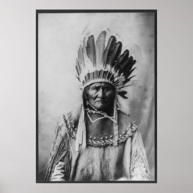Chiricahua Apache Geronimo Goyathlay Goyahkla Poster (Vorne)