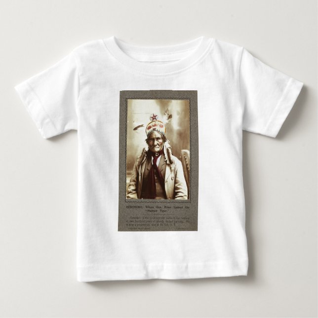 Chiricahua Apache indisches Führer Geronimo Baby T-shirt (Vorderseite)