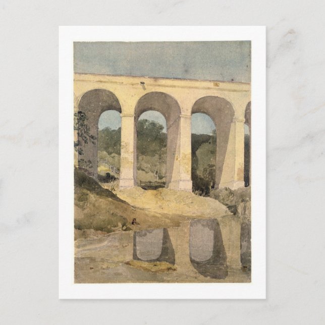 Chirk Aqueduct, 1806-7 (g/c auf Papier) Postkarte (Vorderseite)