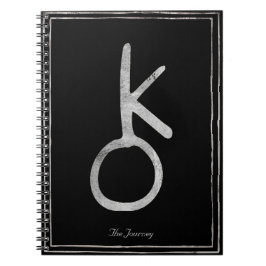 Chiron Hammersilber stilisierte Sonnensysteme Notizblock