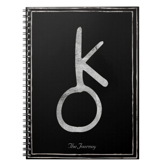 Chiron Hammersilber stilisierte Sonnensysteme Notizblock (Vorderseite)