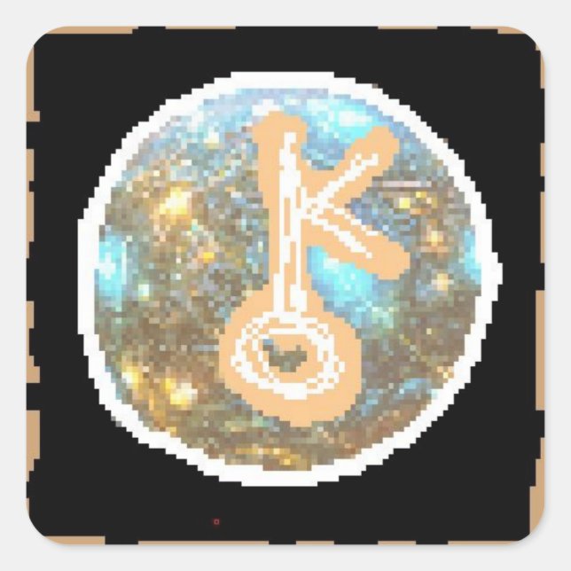 Chiron Night Quadratischer Aufkleber (Vorderseite)