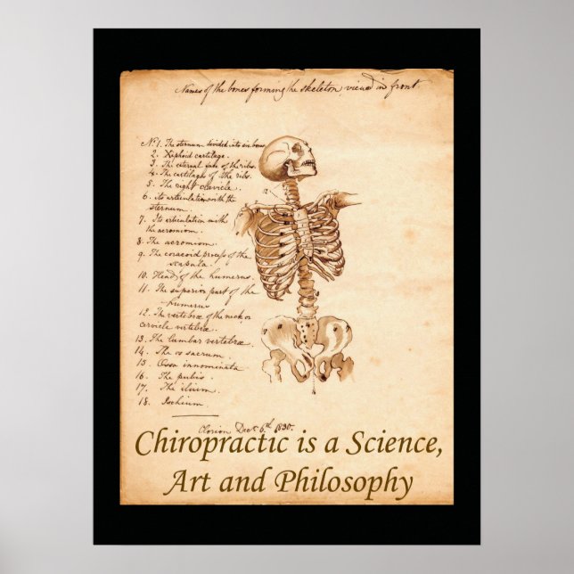 Chiropracic Art Quote Poster (Vorne)