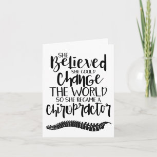 Chiropractic Abschluss Card, D.C. Abschluss Card Karte